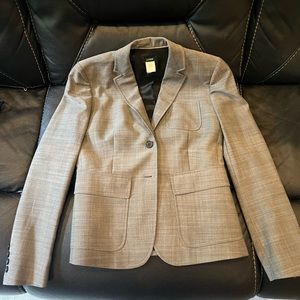 J Crew Grey Wool Blazer